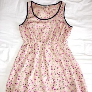 Papaya floral vintage style boho dress